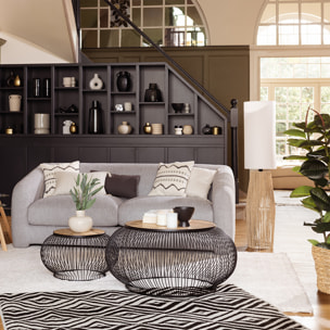 Canapé convertible "Guppy" 3 places gris souris