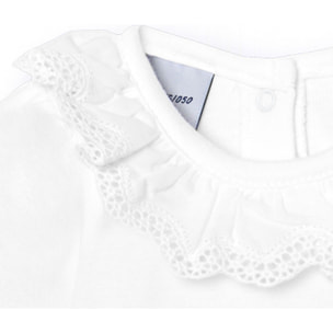 Body bebé manga corta cuello bolillo