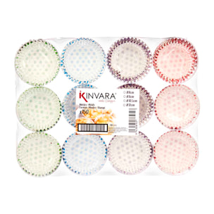 SET 150 STAMPI CARTA PUNTI 8CM ASSORTITI 4