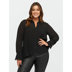 Fiorella Rubino - Camisa plisada - Negro