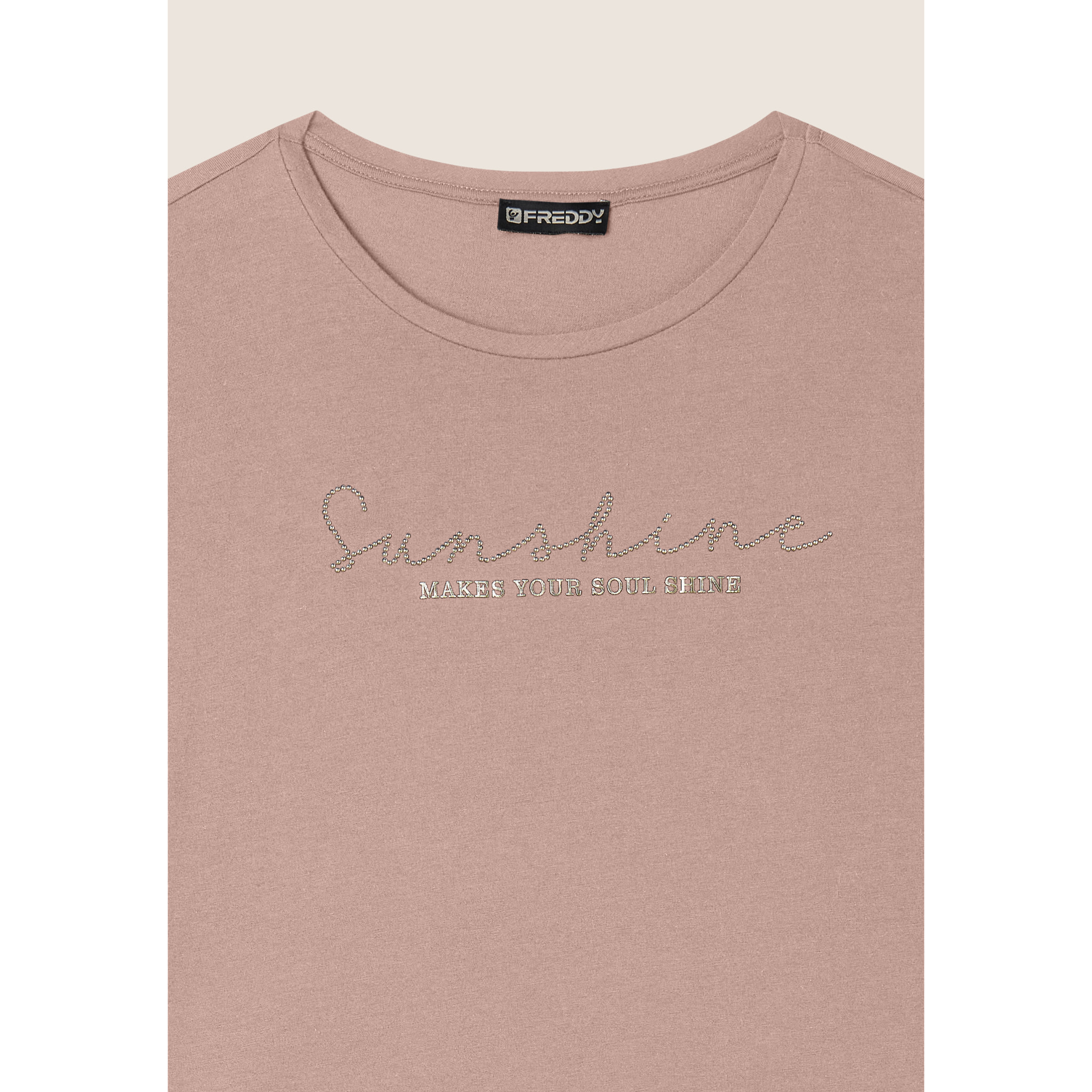 T-shirt maniche a kimono con stampa fantasia sui fianchi