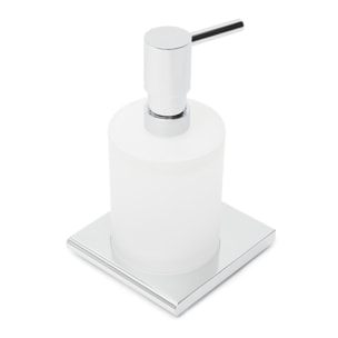 Evolution R Distributeur de savon avec support mural en métal, Chrome (SATDEVOR99)