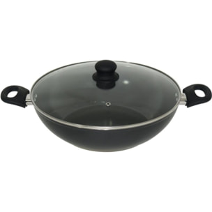 Wok ESSENTIELB 32cm céramique noir