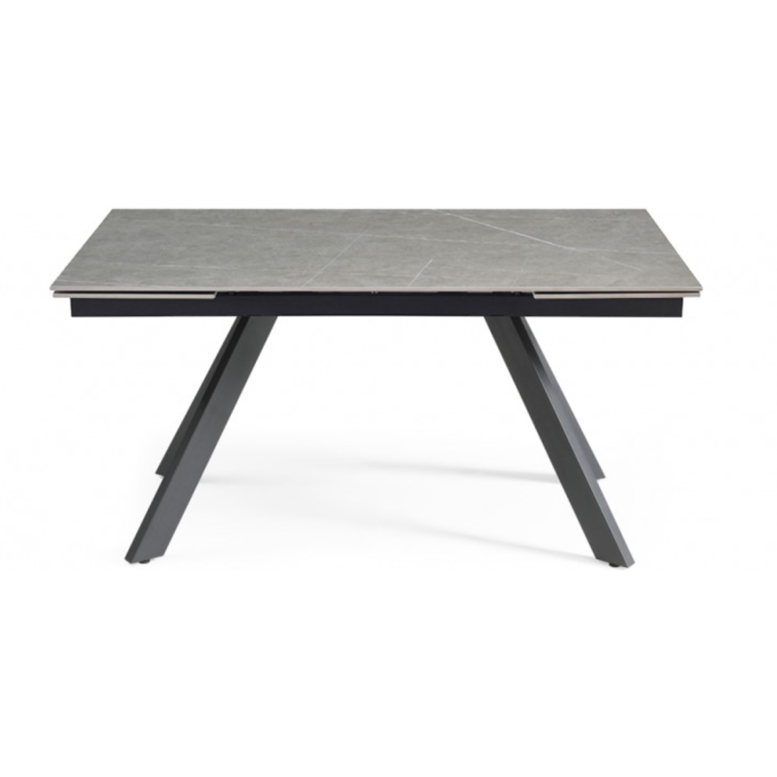 Table extensible en céramique marbre grey L160/240cm - 9 piètements - UNIK