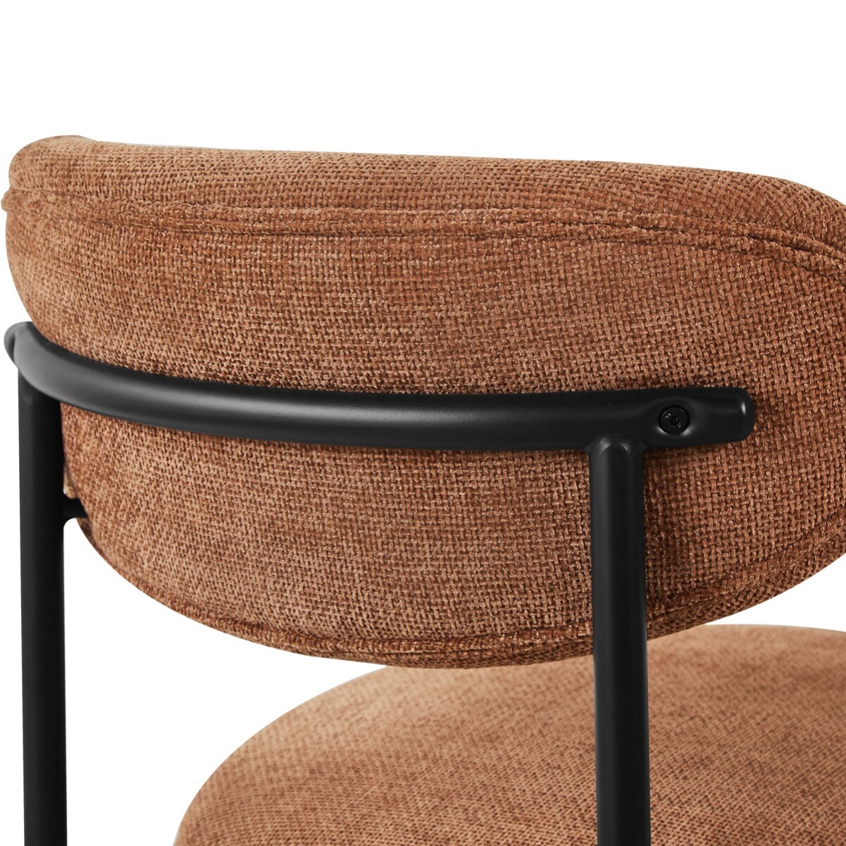 Lot de 2 chaises de salle à manger en tissu chenille - ORLA