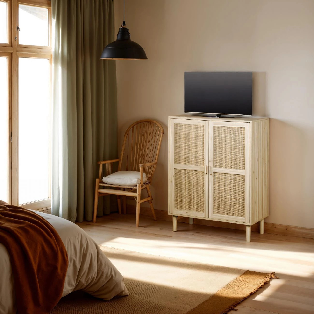 Armario bajo Made Pino - Rattan