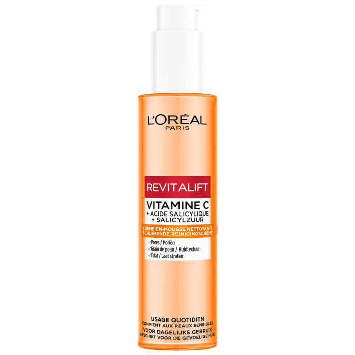 L'Oréal Paris Revitalift Clinical Crème-En-Mousse Nettoyante Vitamine C 150ml
