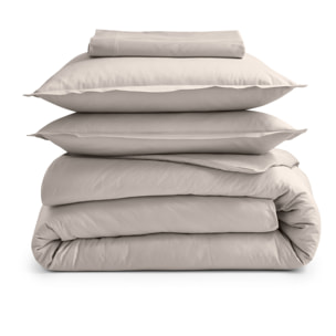 Taie d’oreiller percale de coton made in France - Beige