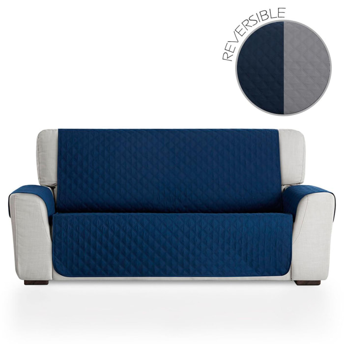 Cubre Sofá Reversible Acolchado MAU Azul/Gris claro Nordic-Home