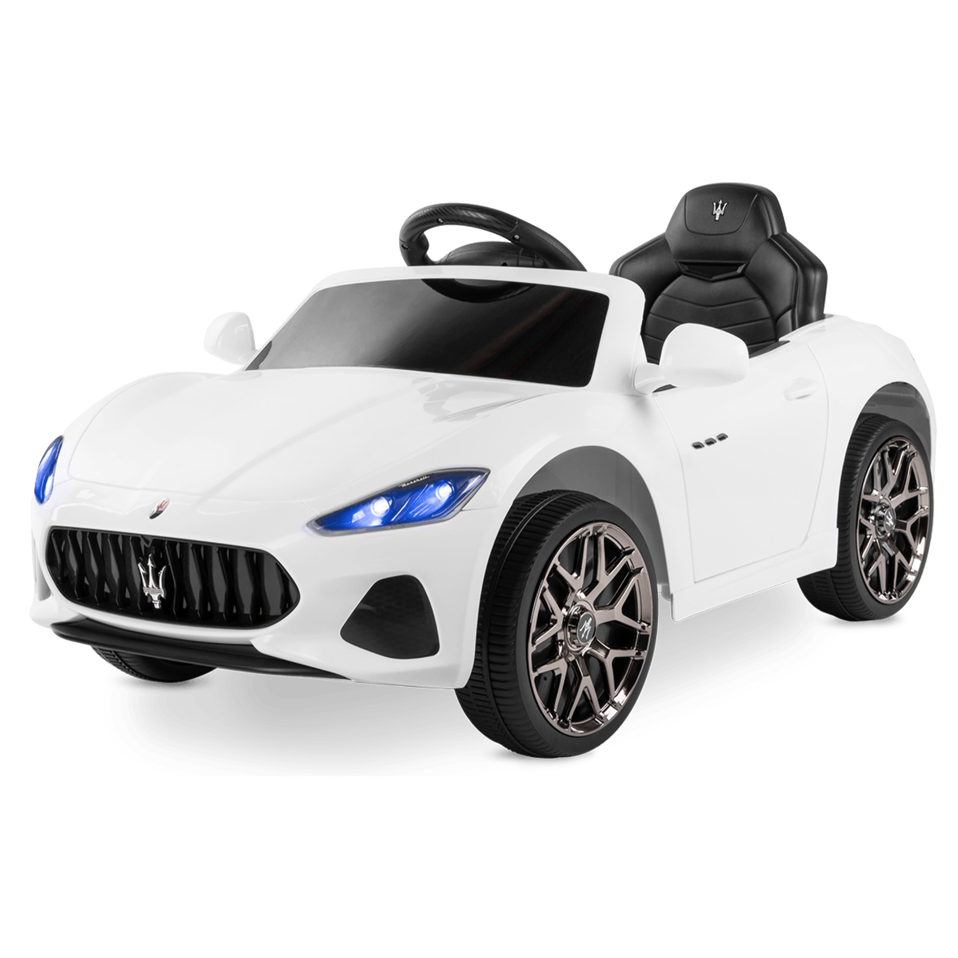 Coche de bateria MASERATI WHITE vehículo eléctrico infantil 12V7AH +3 años