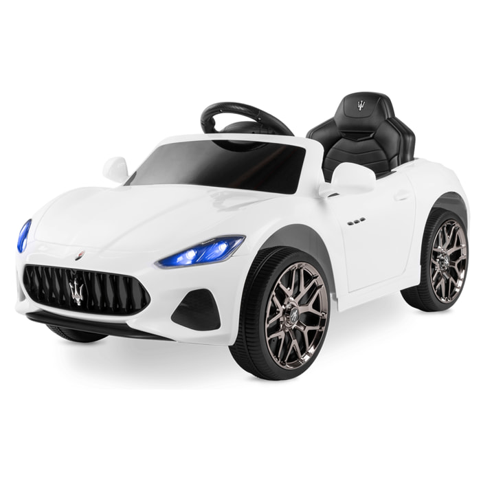 Coche de bateria MASERATI WHITE vehículo eléctrico infantil 12V7AH +3 años