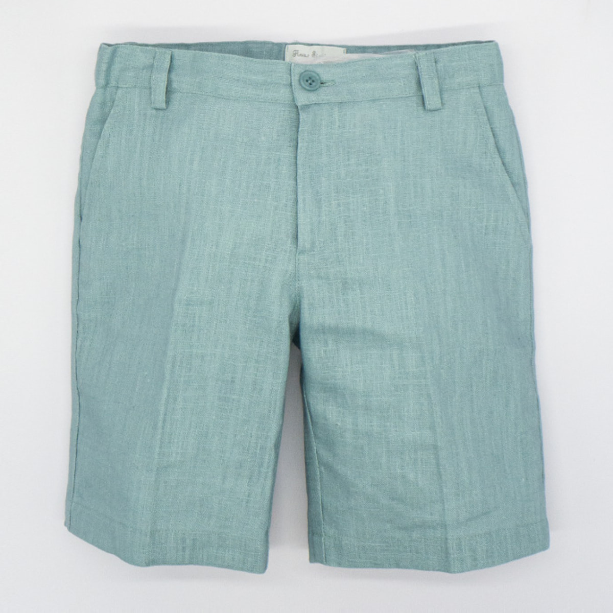 BERMUDA LINO GRUESO VERDE