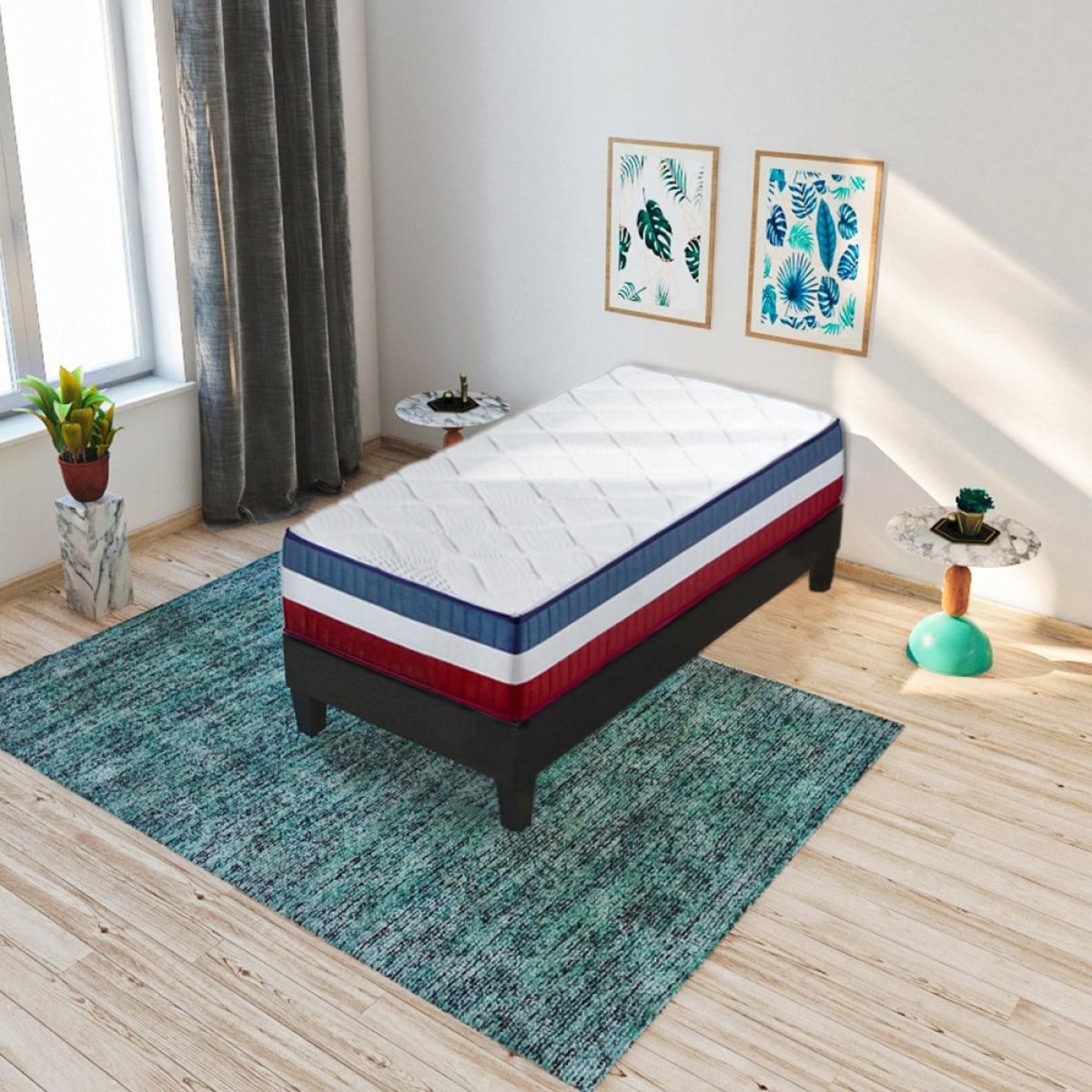 Ensemble Matelas BBR avec sommier en bois