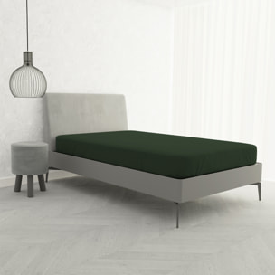 LENZUOLO SOTTO CON ANGOLI MAX COLOR, 100% COTONE MADE IN ITALY - PIAZZA E MEZZA