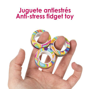 Magnetic Fidget Rings, anelli magnetici dal design esclusivo. Giocattolo antistress, ansia, concentrazione.