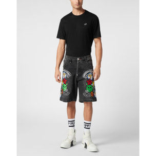 PHILIPP PLEIN Pantalones cortos vaqueros SMILE