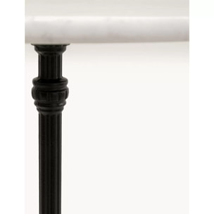 Table de bar Bistrot 60cm marbre blanc Kare Design