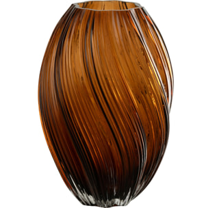 J-Line vase Carol - verre - brun - large