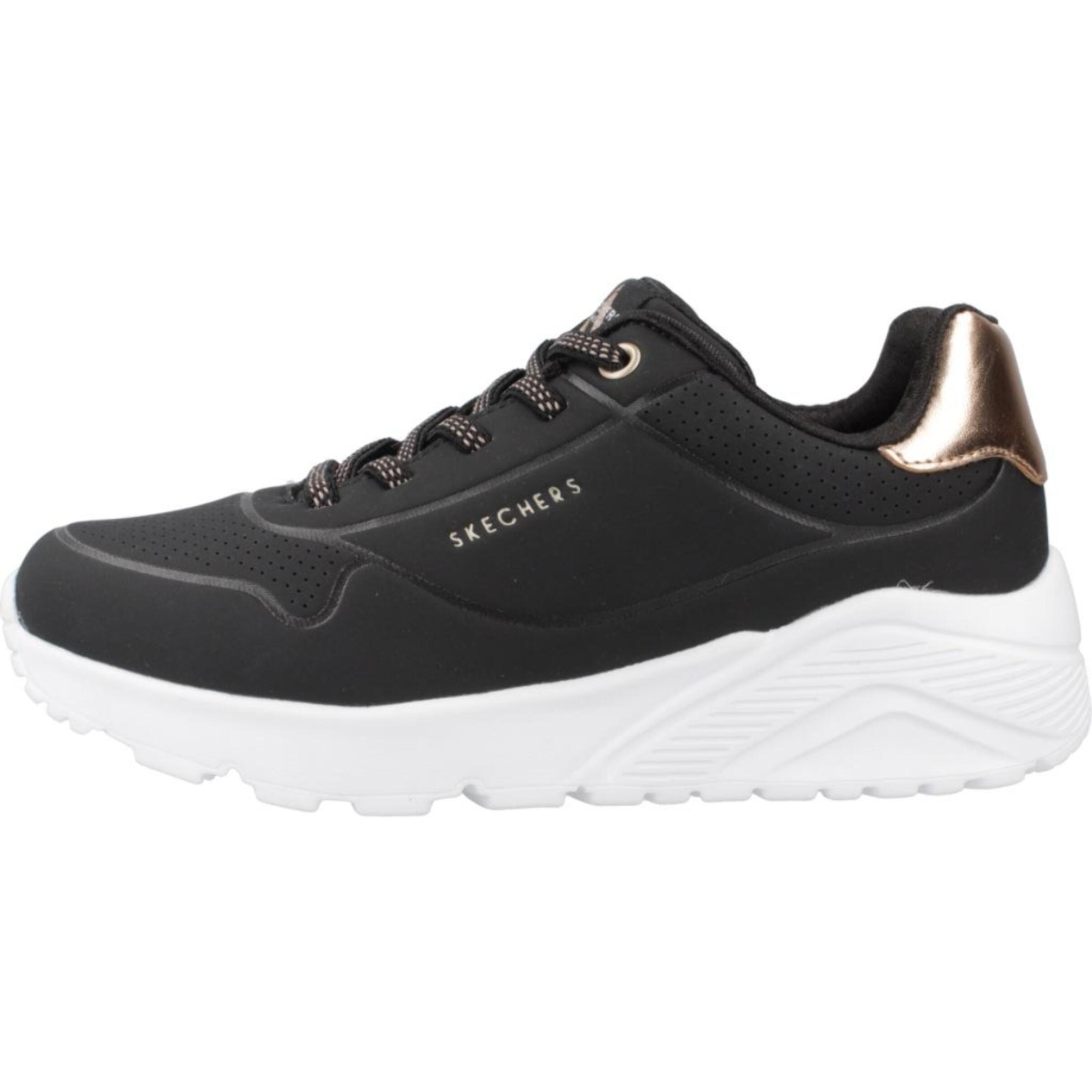 Zapatillas Niña Uno Lite-metallic Mo Negro