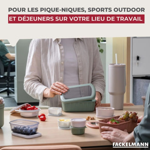 Lunchbox Beige à compartiment réglable sans BPA Fackelmann Storage