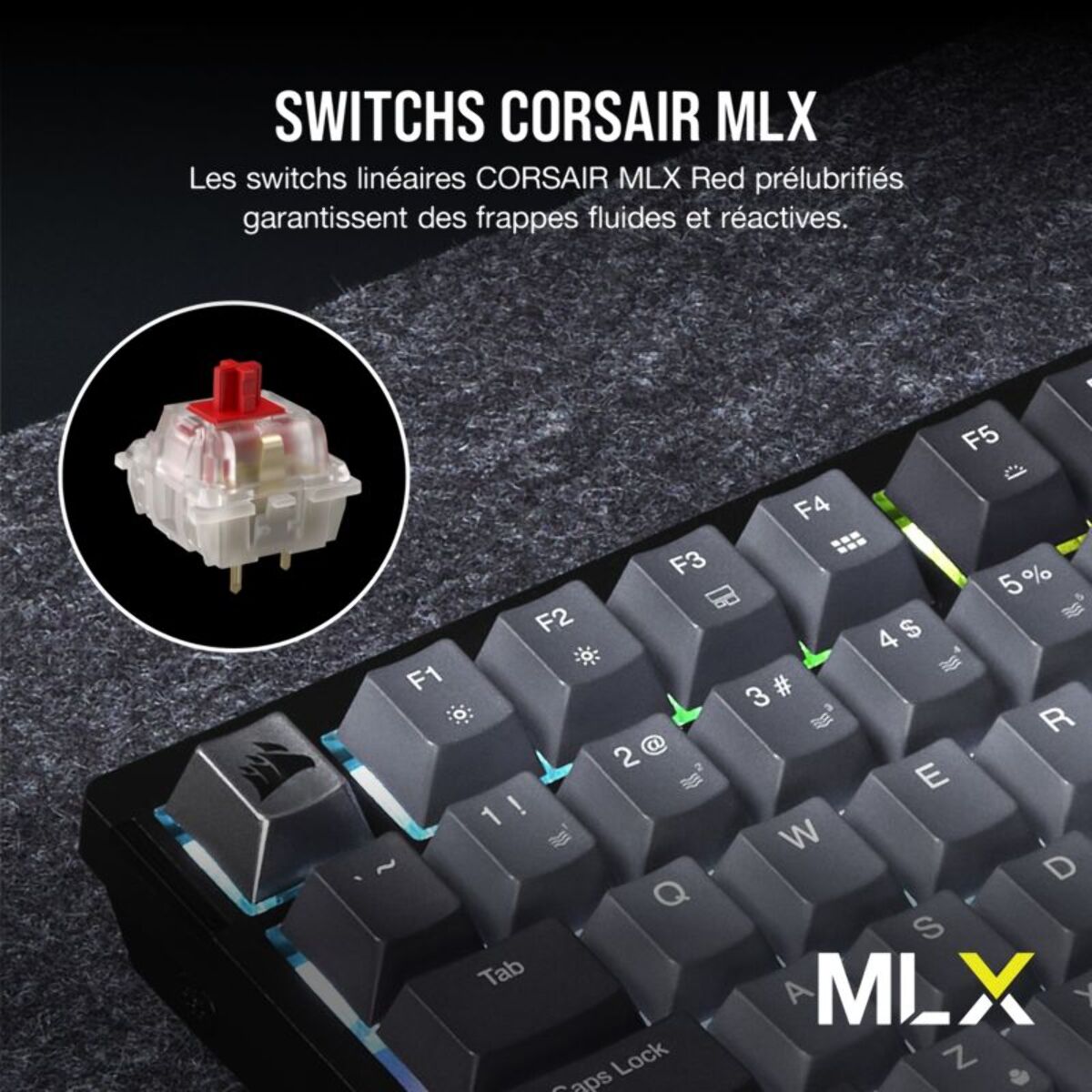 Clavier gamer sans fil CORSAIR K65 PLUS Wireless