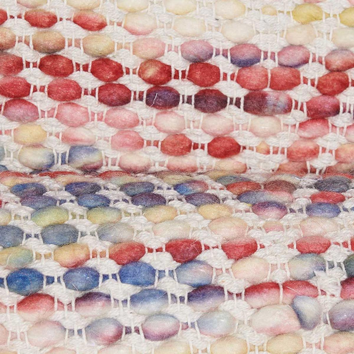 Tapis kilim fait à la main en laine motif ethnique JISO