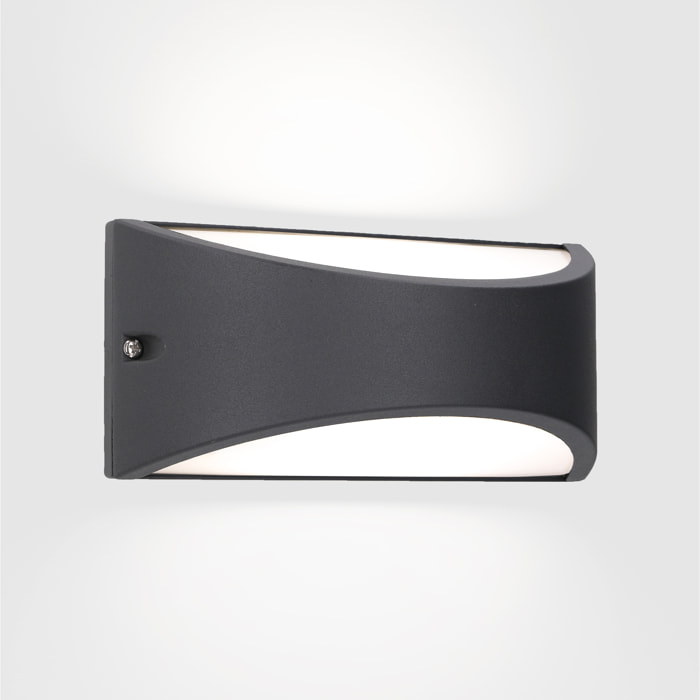 Forlight Aplique Ip54 Kapa Led 8,7W 3000K Gris Urbano 444Lm