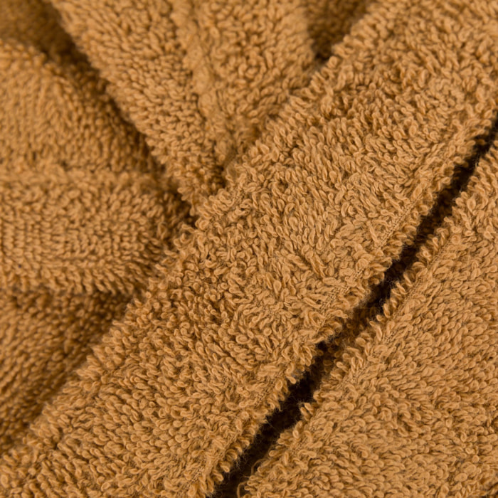 Albornoz capucha 450gr unisex ocre