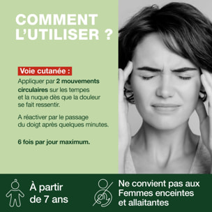 Pranarom - Roll-on maux de tête - Bio - 5 ml