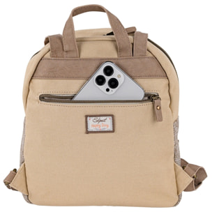 Bolso Mochila Mujer Skpat Leyre Taupe