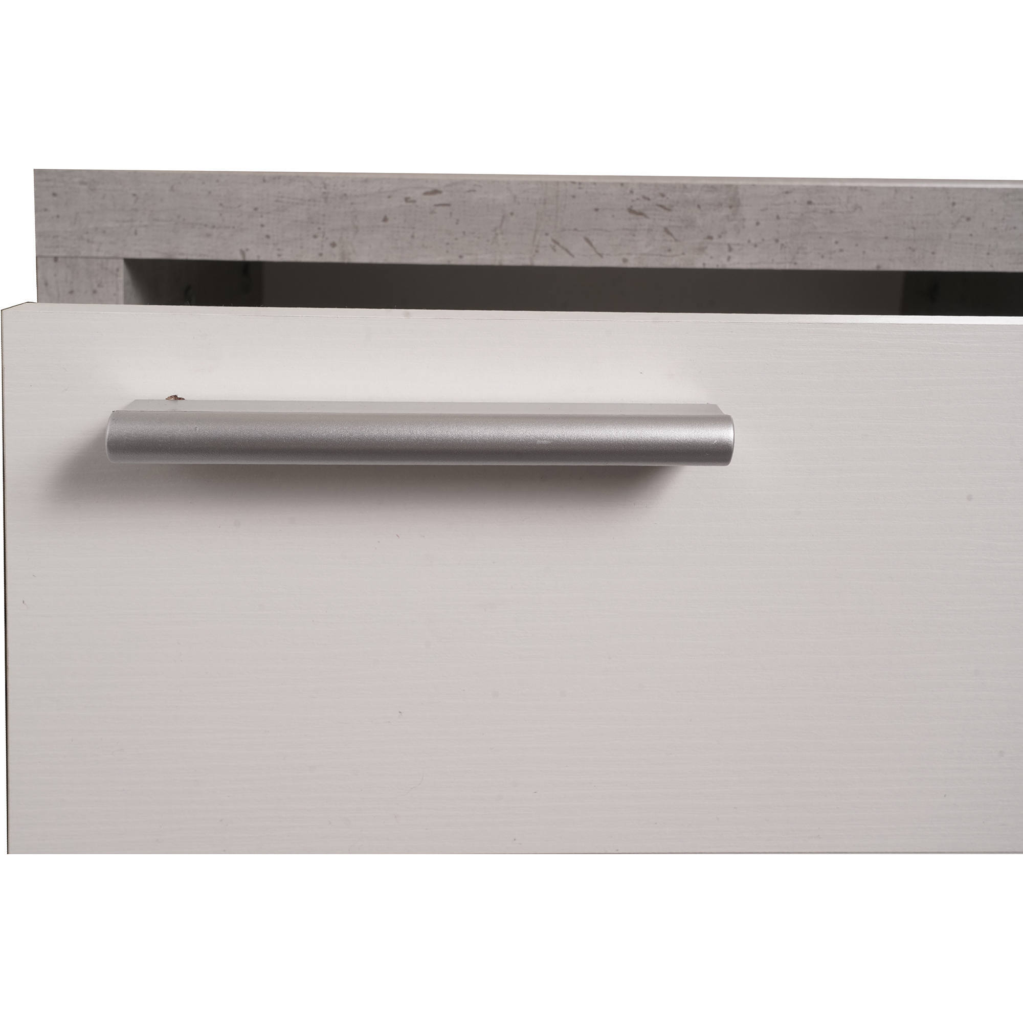 Mobile ingresso con specchio, 80 x 28 x 170, Bianco