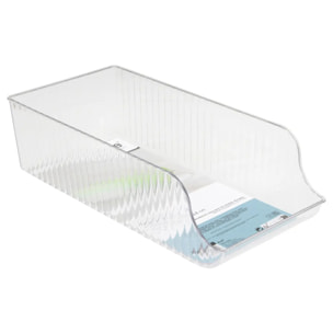 Rangement réfrigérateur canettes Streaks transparent