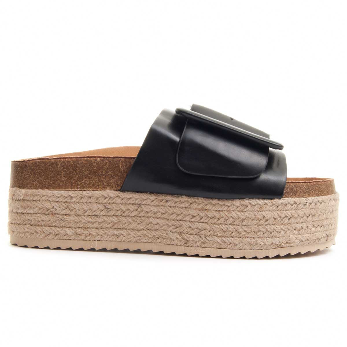 Sandalias de Plataforma - Negro - Altura: 5 cm