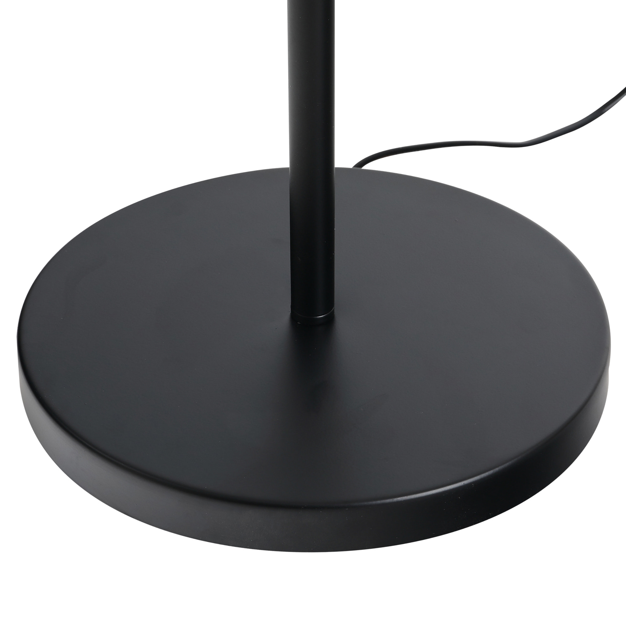 Lampadaire design industriel 3 ampoules max. 40 W abat-jour cage métal noir