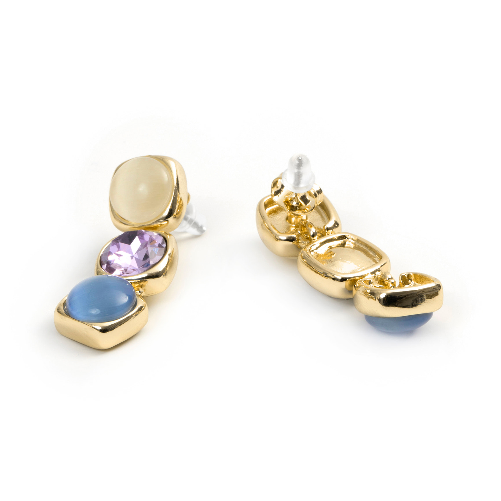 Pendientes Shureo acabado oro amarillo 18k