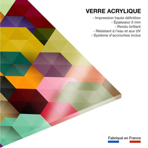 Tableau abstrait cubes Tableau plexiglas