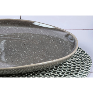 Assiette STELLAR Ø27cm - 6 pièces - Gris béton