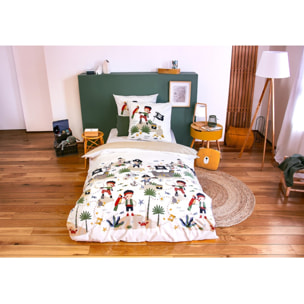 Parure de lit enfant 100% coton - Pirate