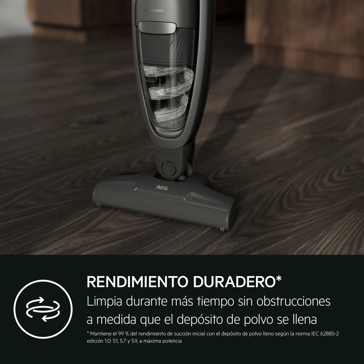 AEG Aspiradora sin cable 5000 de 45 min de autonomía AS52CB18DG