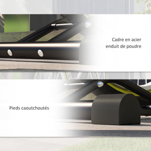 Râtelier vélo - porte-vélo autoportant - compatible roues 6-28 pouces - antidérapant - métal noir