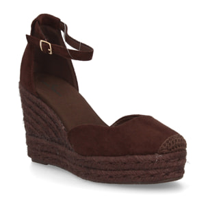 Alpargatas con cuña alta de esparto