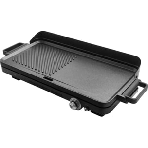 Plancha électrique ESSENTIELB EPL4 noir à poser , 50x25 cm