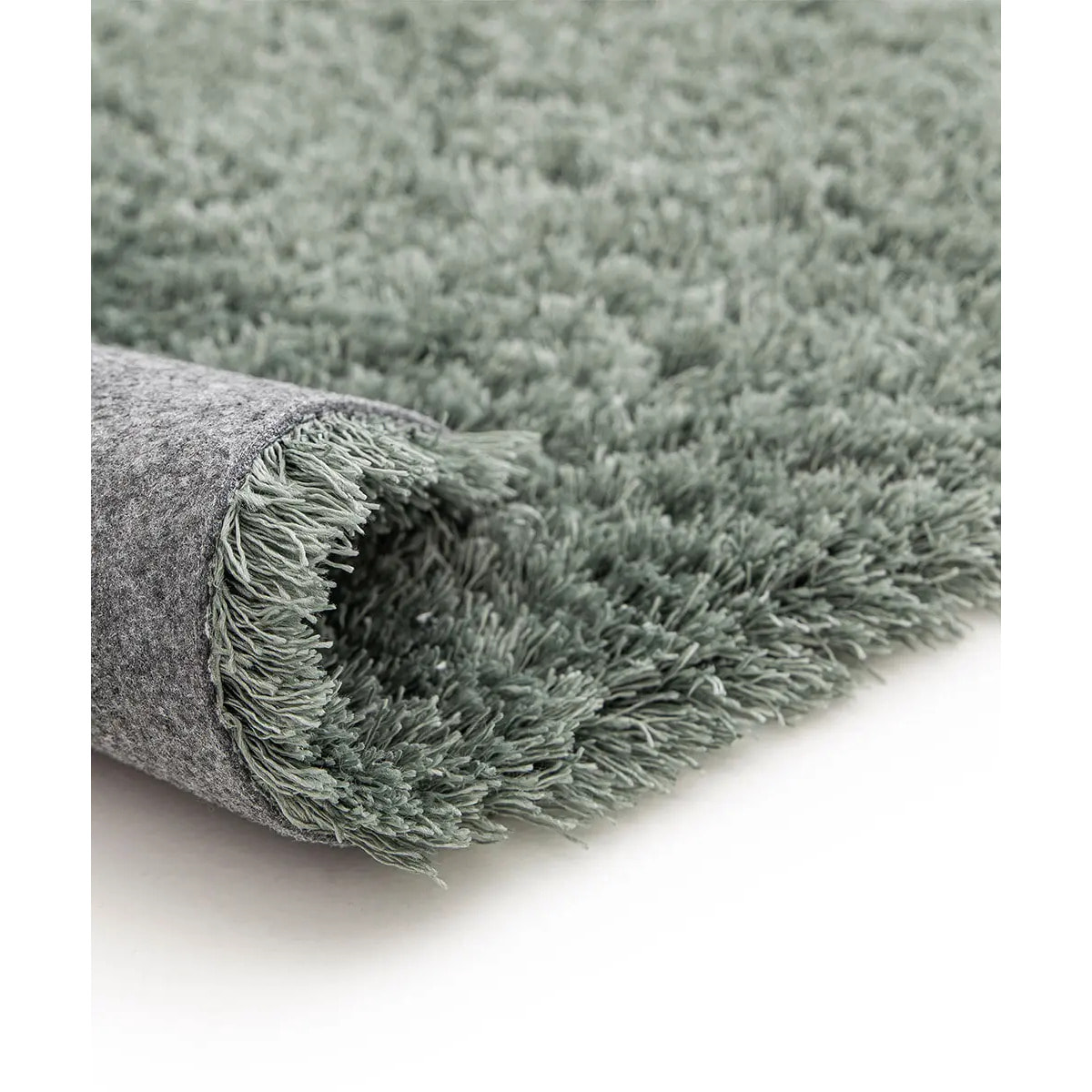 Tappeto salotto pelo lungo soffice colore verde acqua