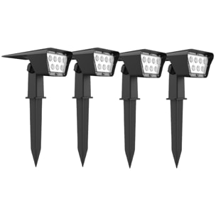 4 Spot solaire projecteur CURTIS 200LM