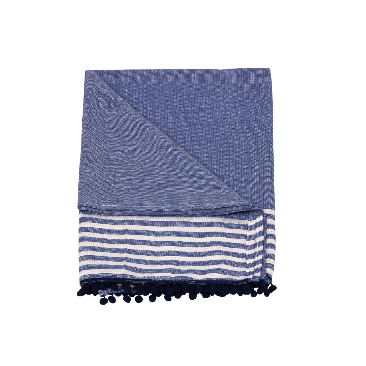Telo Mare Fouta Modello Lurex New Pierre Con Pon Pon