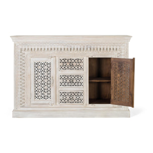 Aparador de Madera de Mango Estilo Mediterráneo Moderno