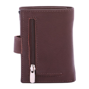 Portafoglio  da uomo In Vera pelle Made in Italy 7,5x10x2,5 cm