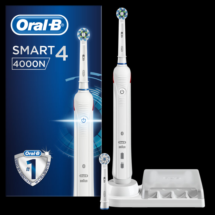 Oral-B - Smart 4000N - Blanche - Brosse à dents électrique