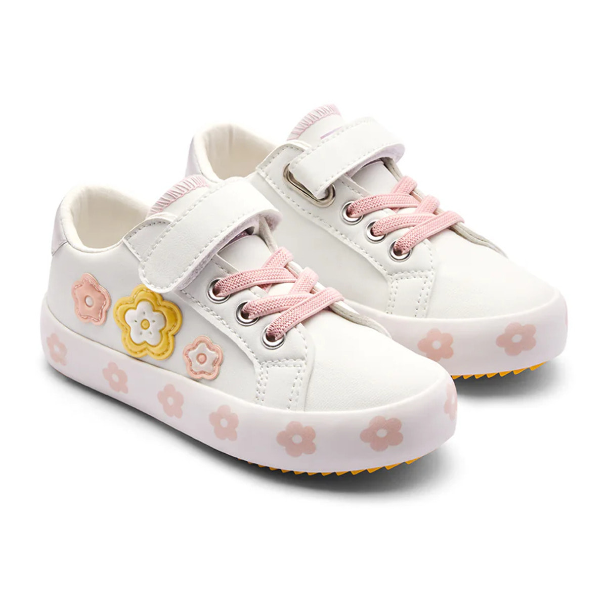 Zapatillas Deportivas Tira Autoadherente Detalles de Flores