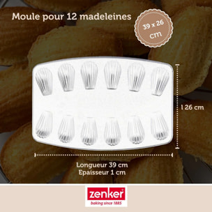 Moule 12 madeleines 26 x 39 cm Zenker Spécial Countries